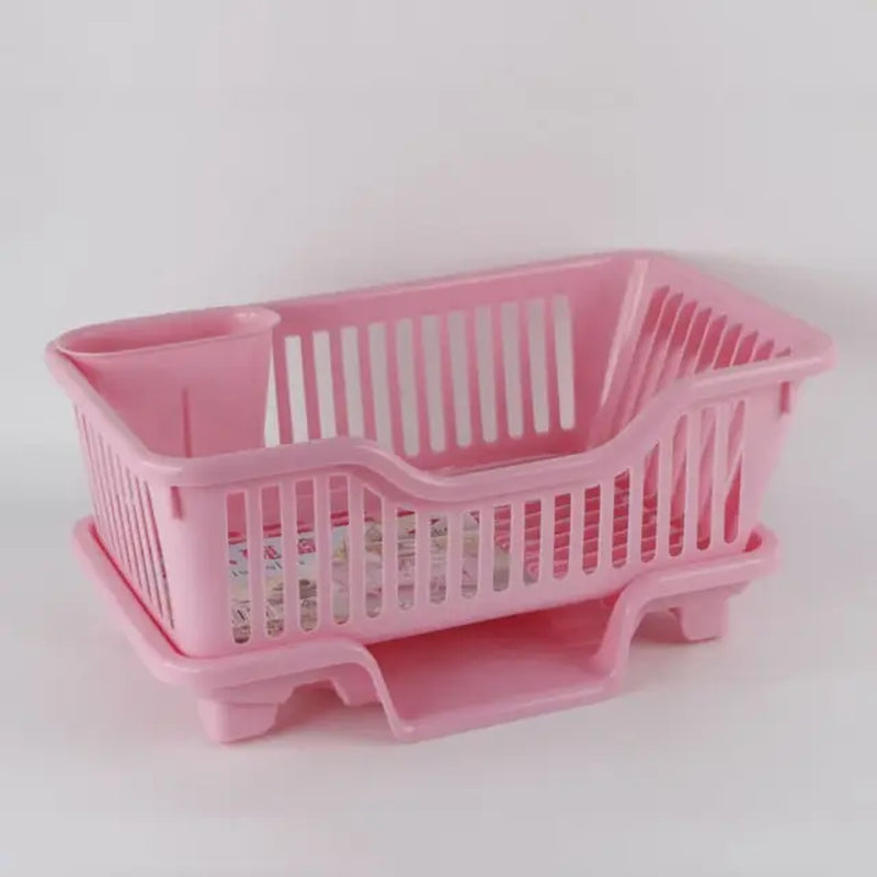 Dish Drying Rack Kitchen Utensils Drainer Rack with Drain Board Countertop Dinnerware Plates Bowls Chopsticks Spoons Organizer