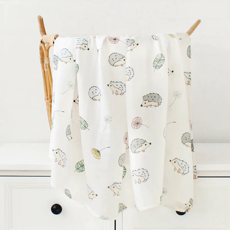 Bamboo Cotton Soft Baby Blankets Newborn Muslin Swaddle Blanket for Newborn Girl and Boy Baby Bath Towel