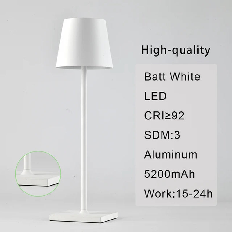 USB Hotel Led Rechargeable Table Lamp Cordless Table Lamp Restaurant Bar Hotel Acrylic Crystal Art Table Lamp