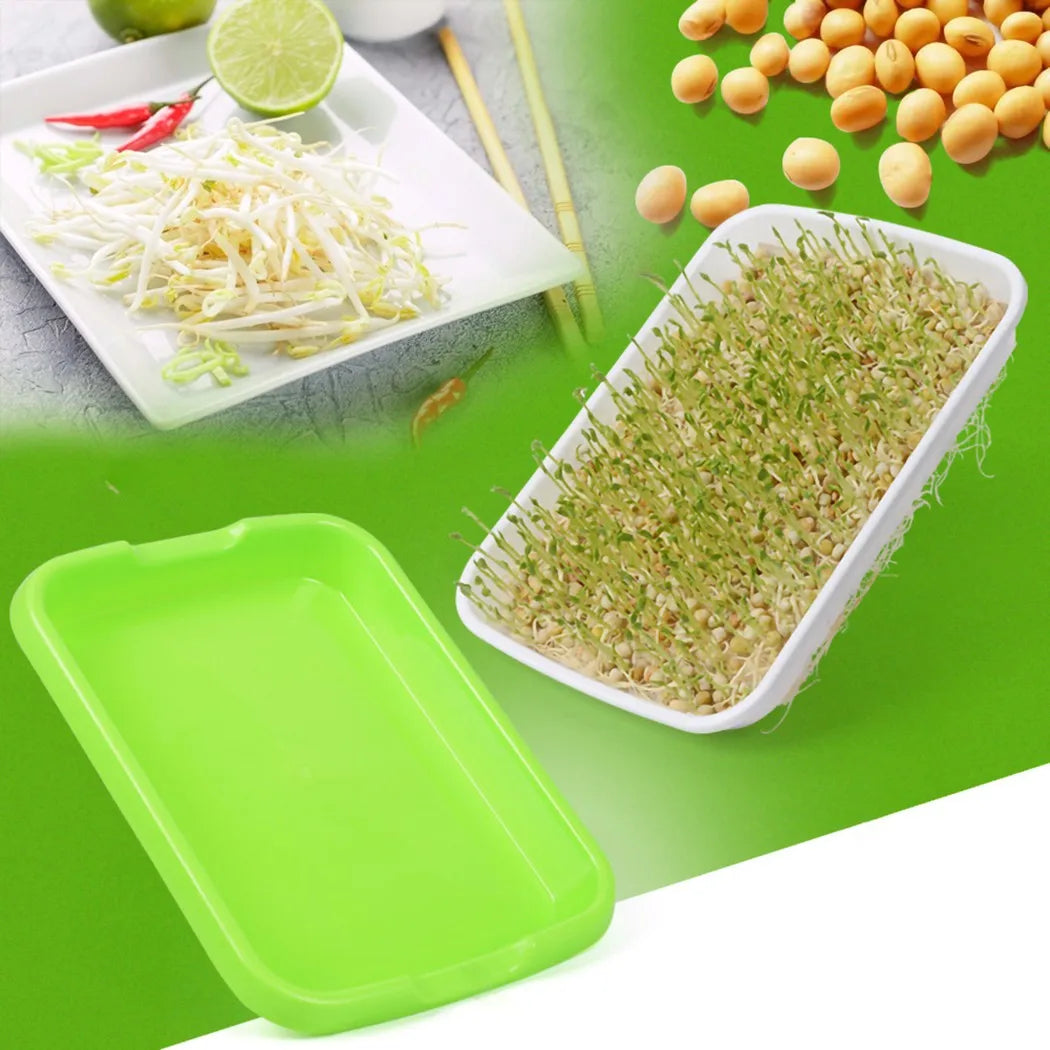 Microgreens Sprouter Tray Hydroponic / Sprouting Tray for Sprout Horticultural Hydroponic Systems Tray Garden Nursery Potted