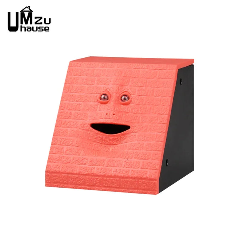 Fun Face Piggy Bank Eat Coin Moneybox Cute Electronic Facebank save Kid Money Box Storage Toy Creative Mini Case Home Decoration