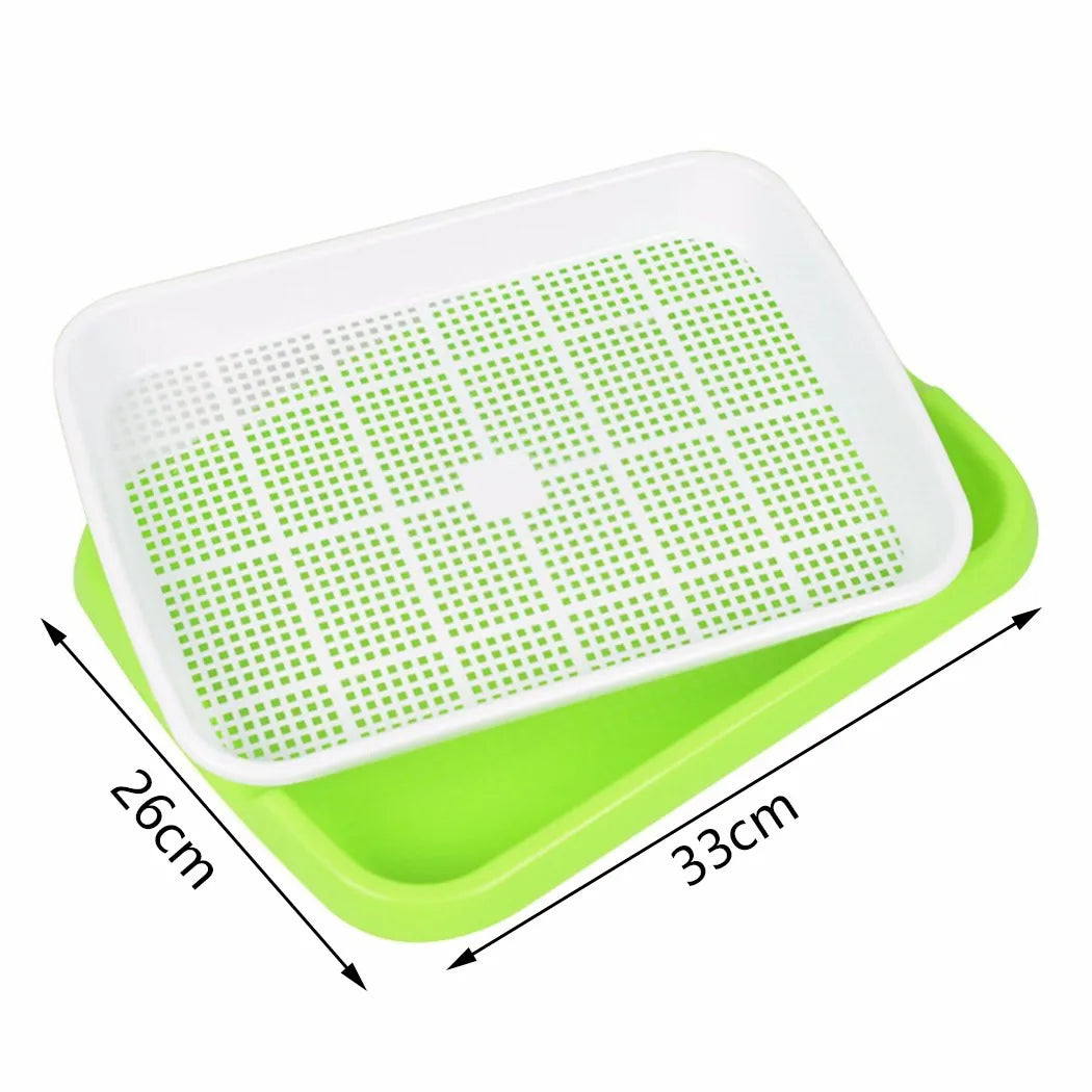 Microgreens Sprouter Tray Hydroponic / Sprouting Tray for Sprout Horticultural Hydroponic Systems Tray Garden Nursery Potted