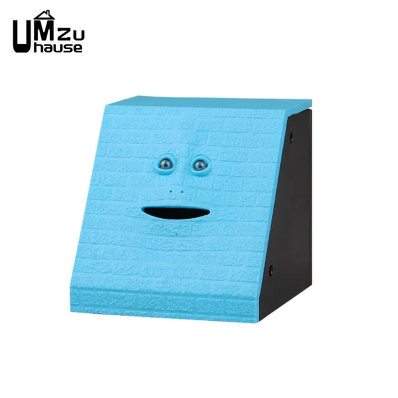 Fun Face Piggy Bank Eat Coin Moneybox Cute Electronic Facebank save Kid Money Box Storage Toy Creative Mini Case Home Decoration