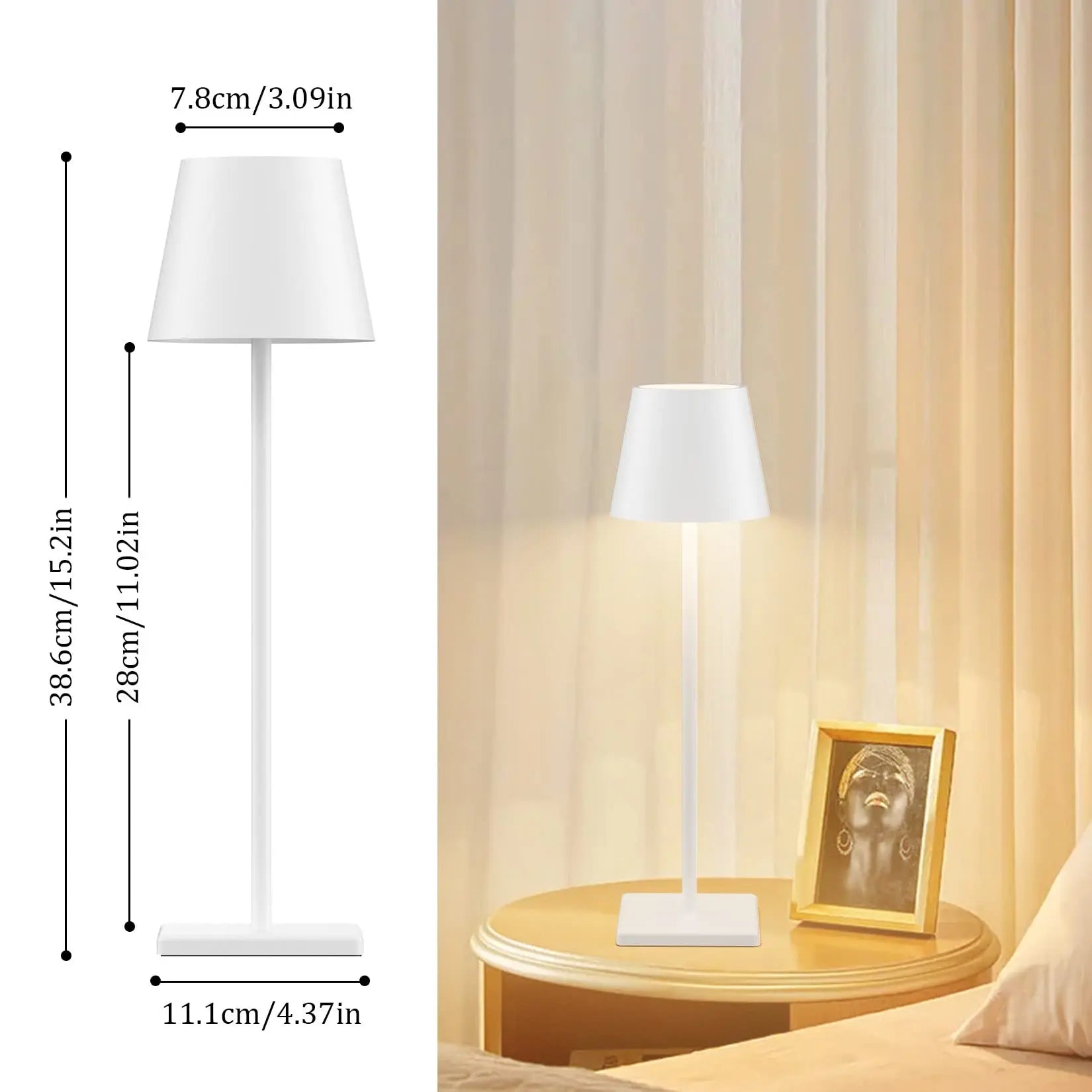 USB Hotel Led Rechargeable Table Lamp Cordless Table Lamp Restaurant Bar Hotel Acrylic Crystal Art Table Lamp